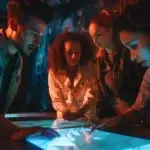 Un groupe de joueur dans un escape game