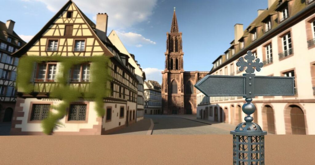 Strasbourg historical architecture scene.