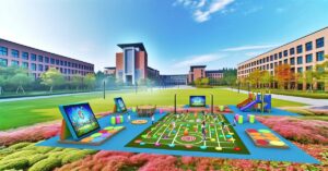 Interactive university campus playground