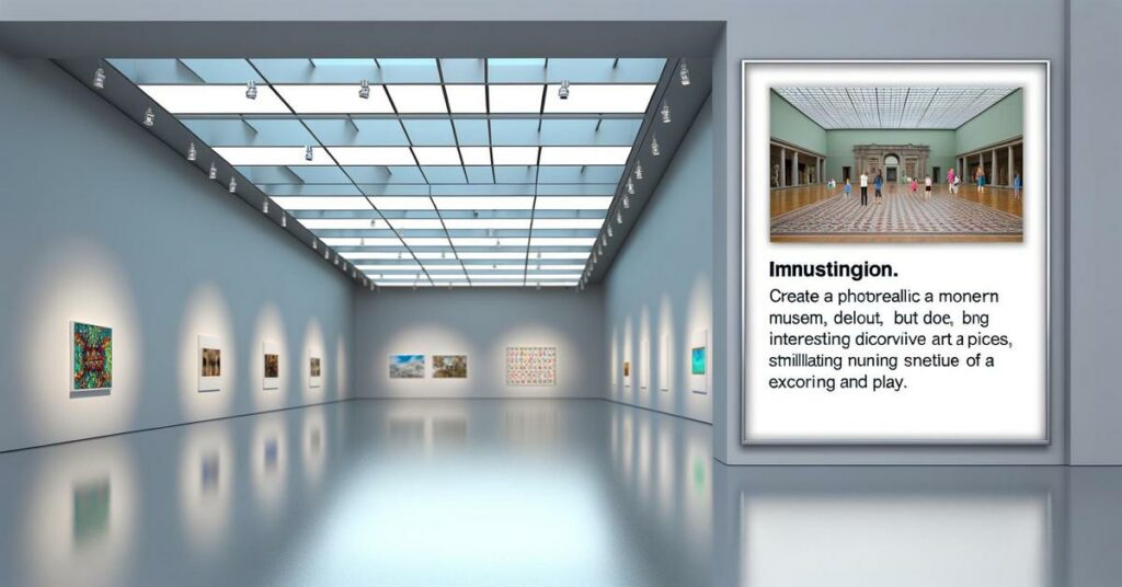 Musée moderne intrigant interactif