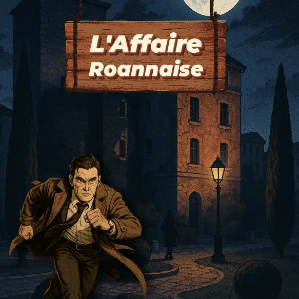 Affiche d'un jeu de piste pour la ville de Roanne