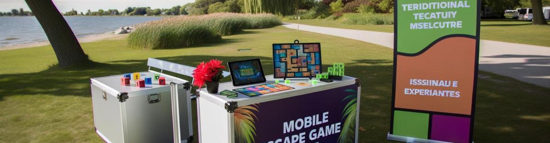 Mobile escape game setup